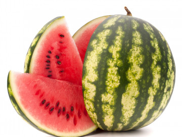 Angeschnittene Wassermelone