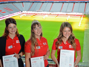 von links: Melanie Guttenberger (Platz 2), Eva Bahn (Platz 1), Laura John (Platz 3)