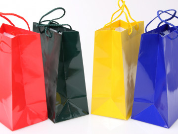Bunte Papiertüten