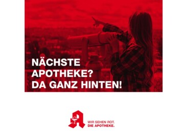 Protestaktion "Wir sehen rot. Die Apotheke.