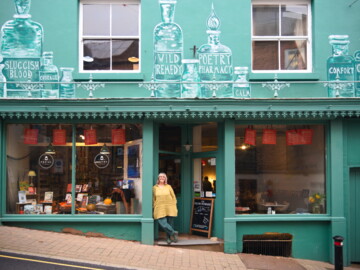 Schaufenster der Poetry Pharmacy