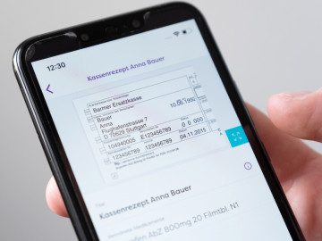 Rezept auf dem Smartphone