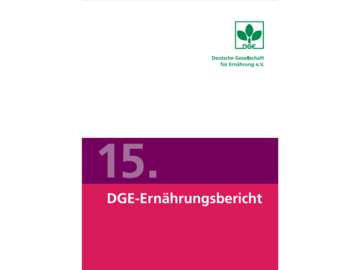Cover des 15. DGE-Ernährungsberichts