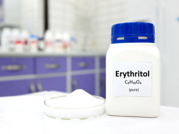 Erythritol-Gefäß im Labor 