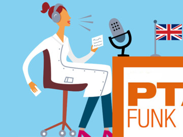 PTA FUNK Logo mit UK-Fahne