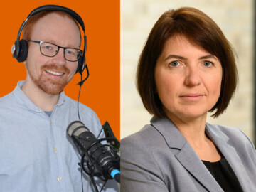 Rechts: Chronobiologie-Expertin Dr. Olga Ramich
Links: Online-Redakteur Christoph Niekamp