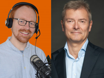 Schlafmediizner Prof. Dr. Ingo Fietze (rechts) / Onlineredakteur Christoph Niekamp