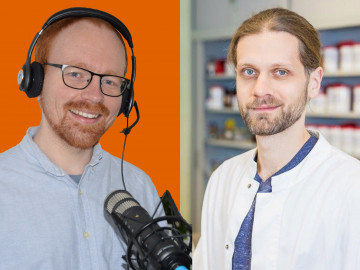 Schulleiter Clemens Tründelberg (rechts) und Onlineredakteur Christoph Niekamp