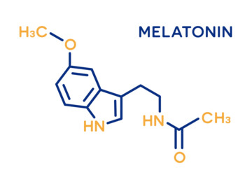 Strukturformel Melatonin