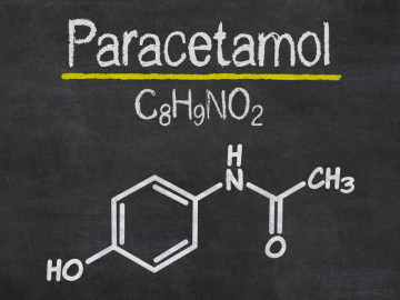 Strukturformel von Paracetamol