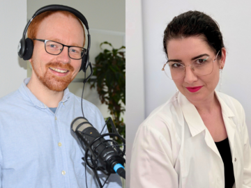Rechts: Apothekerin und Referentin Simone Gansewig
Links: Onlineredakteur Christoph Niekamp