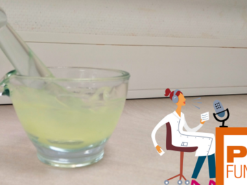 Glasfantaschale und PTA FUNK Logo