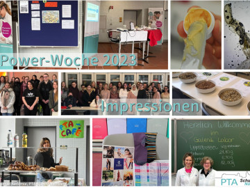 Collage: Power-Woche in der PTA-Schule Nürnberg