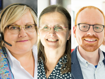 von links: Chefredakteurin Julia Pflegel, PTA Guide Birgit Noethlich, Onlineredakteur Christoph Niekamp