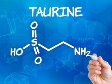 Formel der Aminosäure Taurin