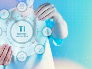 Virtuelles Interface mit Text TI Telematikinfrastruktur im Kreis