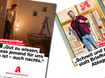 Kampagnenmotive der ABDA-Kampagne #unverzichtbar 