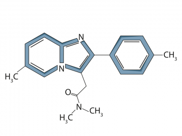 Chemische Formel von Zolpidem