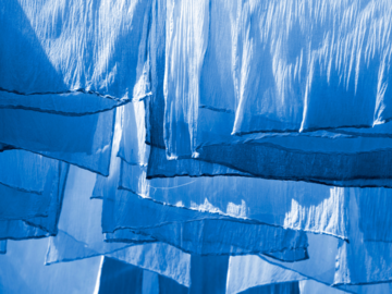 Blaue Stoffe