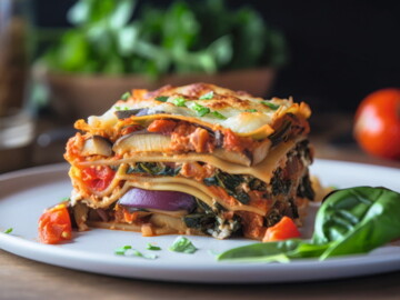 Lasagne auf dem Teller