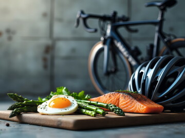 Ei, Spargel, Fisch und Fahrradhelm