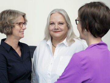 Von links nach rechts: Kirsten Bechtold, Julia Pflegel, Stefanie Fastnacht